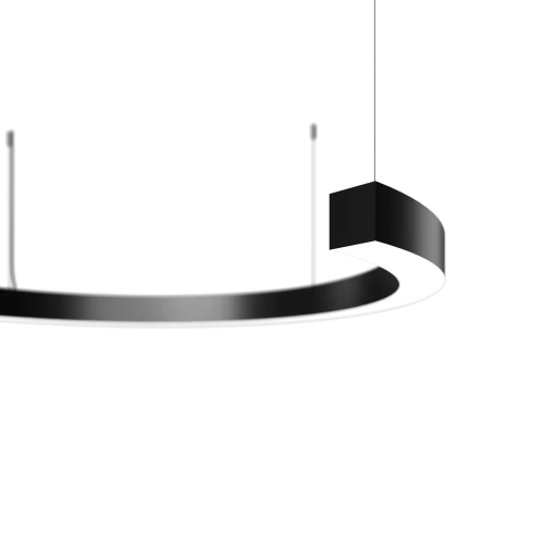 Ring Half d400 h60 w50 12Вт 4000К 90Ra Черный