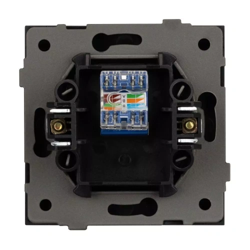 Механизм компьютерной розетки SCT-TENDO-MPC1-PL-BK (RJ-45, CAT6) (Arlight, Черный)