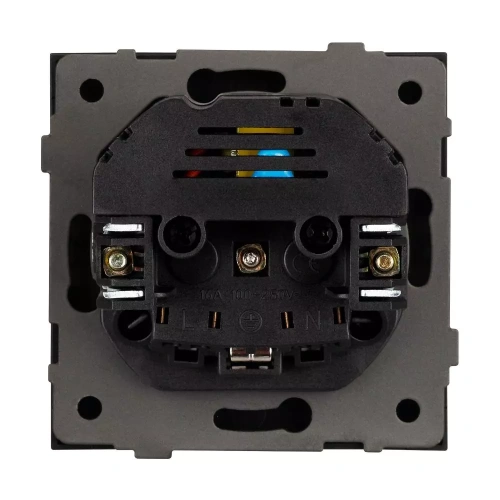 Механизм розетки с USB зарядкой SCT-TENDO-MUAC-SFPL-BK (230V, 16A) (Arlight, Матовый черный)