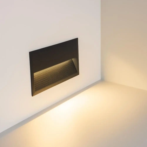 Светильник встраиваемый LTD-RIBONIK-S271x136-10W Warm3000 (Черный, 50 deg, 230V) (Arlight, IP65 Металл, 5 лет)