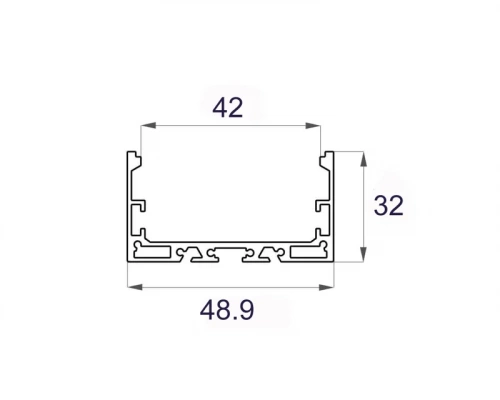 Профиль накладной алюминиевый LC-LP-3250-2 Anod