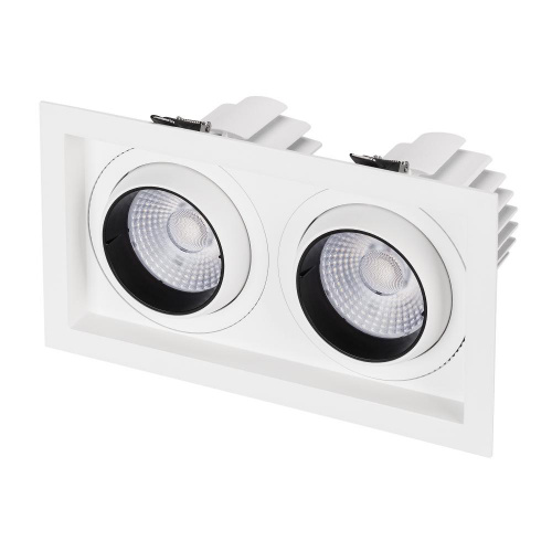 Светильник MS-VORTEX-BUILT-S250x140-2x30W Day4000 (WH-WH, 50 deg, 230V) (Arlight, IP20 Металл, 5 лет)