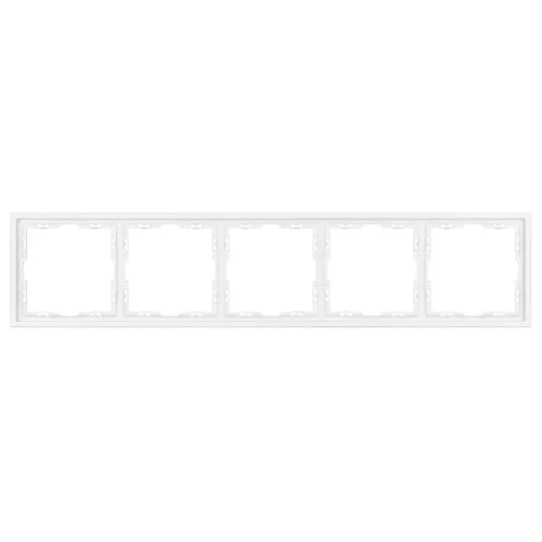 Рамка пластиковая FRM-NOBE-SFPL-5-WH (Arlight, Белый кварц)