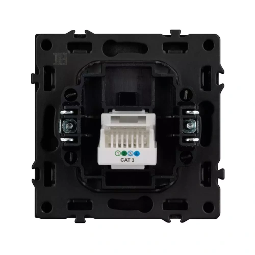 Механизм телефонной розетки SCT-NOBE-MTL1-SFPL-GR (RJ-11, 4C) (Arlight, Серый базальт)
