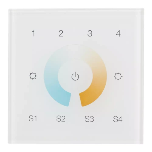 INTELLIGENT ARLIGHT Сенсорная панель DALI-901-11-4G-4SC-MIX-DT8-IN White (BUS/230V) (IARL, IP20 Пластик, 3 года)