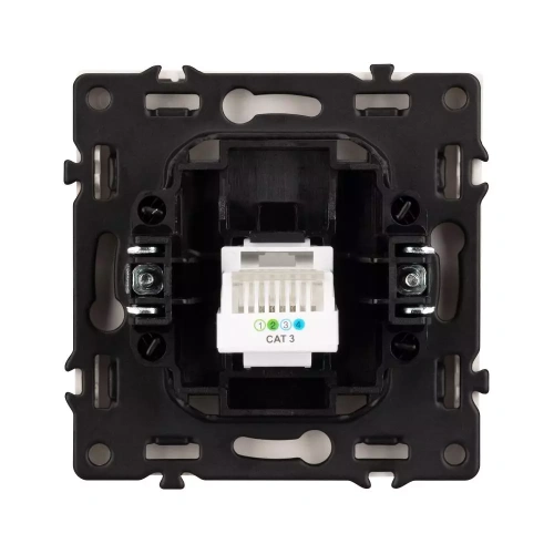 Механизм телефонной розетки SCT-NOBE-MTL1-SFPL-GD (RJ-11, 4C) (Arlight, Золотой песок)