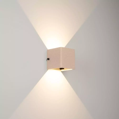 Светильник LGD-PERAN-WALL-S120x120-6W Warm3000 (Light ivory, 0-80 deg, 230V) (Arlight, IP65 Бетон, 3 года)