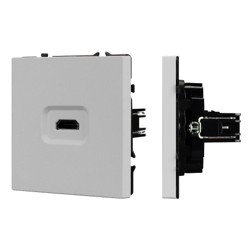 Механизм HDMI розетки SCT-NOBE-MHD1-SFPL-IS (Arlight, Никель)