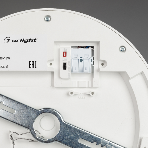 Светильник CL-FIOKK-R220-18W Day4000-MIX (WH, 120 deg, 230V) (Arlight, IP44 Пластик, 3 года)