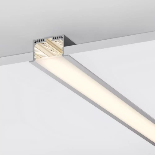 Профиль с экраном SL-LINIA62-F-2500 ANOD+OPAL (Arlight, Алюминий)