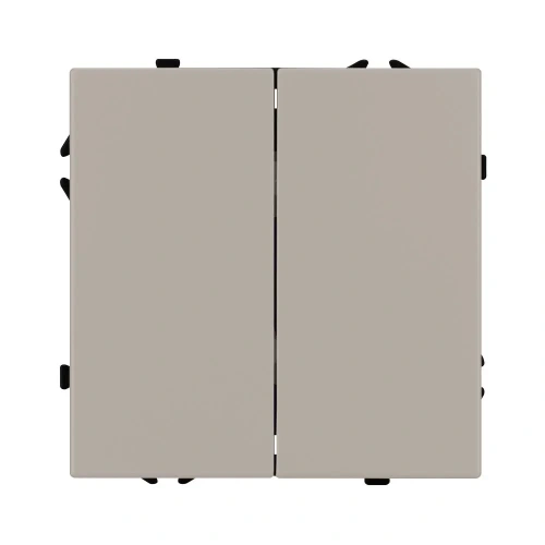 ARL NOBE Выключатель 2 кл софт-тач кашемир SWT-MK02-SFPL-CA (250V, 10A) (Arlight, -)