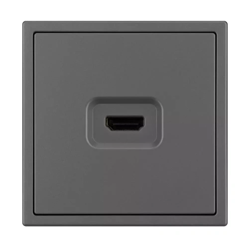 Механизм HDMI розетки SCT-NOBE-MHD1-SFPL-GR (Arlight, Серый базальт)