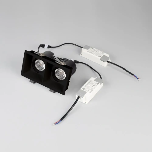 Светильник MS-FLOW-BUILT-S157x85-2x12W Day4000 (BK, 55 deg, 230V) (Arlight, IP20 Металл, 5 лет)
