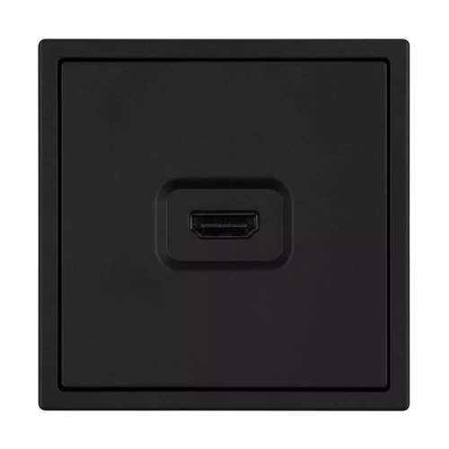 Механизм HDMI розетки SCT-NOBE-MHD1-SFPL-BK (Arlight, Черный оникс)