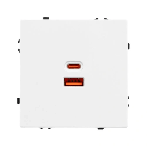 ARL NOBE USB Розетка тип A+C софт-тач белый кварц SCT-MUAC-SFPL-FC-WH (65W, QC3) (Arlight, -)