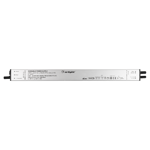 Блок питания ARPV-LG24160-LINEAR-PFC-DALI2-PD (24V, 6.7A, 160W) (Arlight, IP67 Металл, 5 лет)