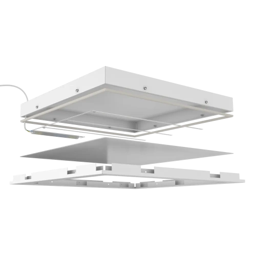 Clip-In Standart 600x600x60 40Вт 4000К 90Ra IP54 Матовое закаленное стекло
