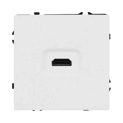 Механизм HDMI розетки SCT-NOBE-MHD1-SFPL-WH (Arlight, Белый кварц)
