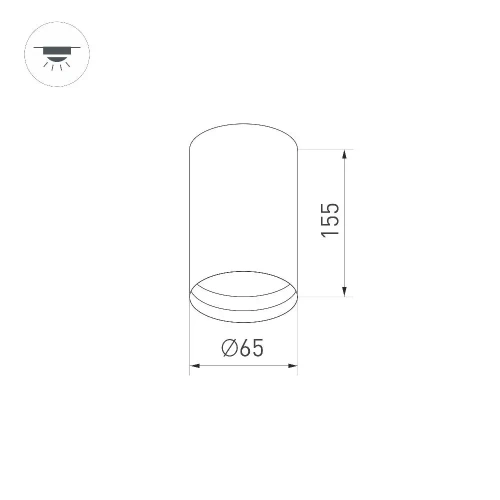 Светильник SP-POLO-SURFACE-R65-8W Day4000 (WH-WH, 40 deg) (Arlight, IP20 Металл, 5 лет)
