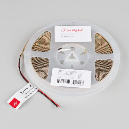 Лента UL-A240-10mm 48V Warm2400-CX2 (23 W/m, IP20, 10m) (Arlight, 7 лет)