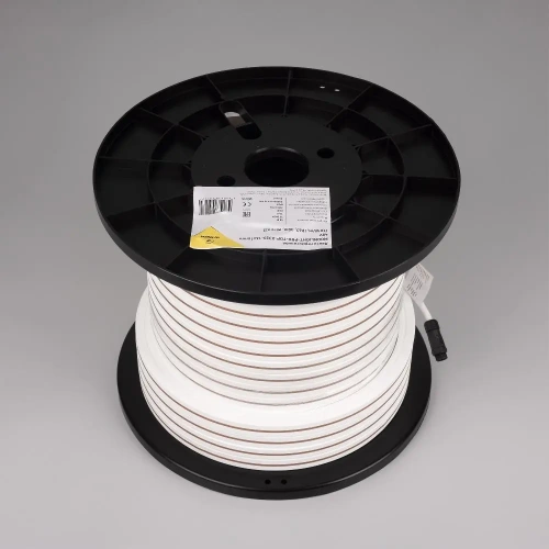 Лента герметичная MOONLIGHT-PRO-TOP-X320-16x16mm 48V White6000 (10 W/m, IP67, 30m, wire x2) (Arlight, Вывод боковой, 7 лет)