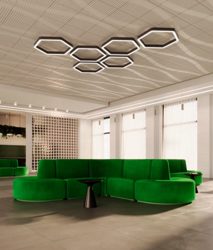 Hexagon Soft Line 600x520x300 h60 w60 36Вт 4000К 90Ra Черный