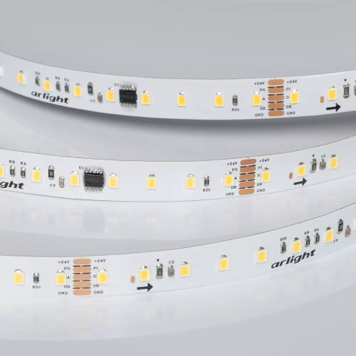 Лента DMX-A96-12mm 24V White6000-PX12 (14 W/m, IP20, 5m) (Arlight, CRI>90)