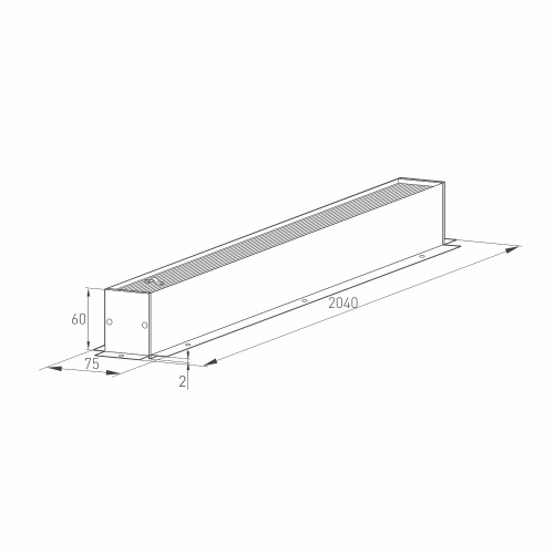 Трек встраиваемый MAG-TRACK-4560-F-2040 (BK) (Arlight, IP20 Металл, 3 года)