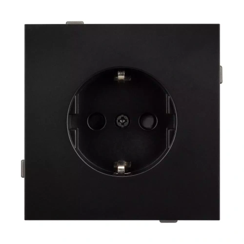 Механизм электрической розетки SCT-TENDO-MEU1-PL-BK (230V, 16A) (Arlight, Черный)