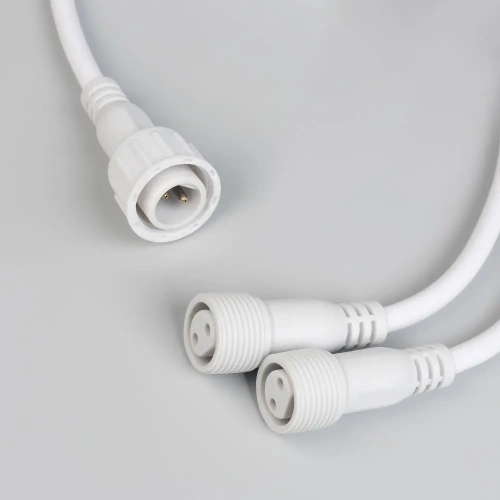 Коннектор питания ARD-CLASSIC-SYNC-RGB White (230V, 2 ports) (Ardecoled, Закрытый)