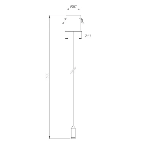 Потолочная чаша MAG-ORIENT-CANOPY-BUILT-L1500 (BK) (Arlight, Металл)
