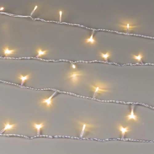Светодиодная гирлянда ARD-STRING-HOME-5000-CLEAR-50LED-STD WARM (230V, 3.5W) (Ardecoled, IP20, 1 год)
