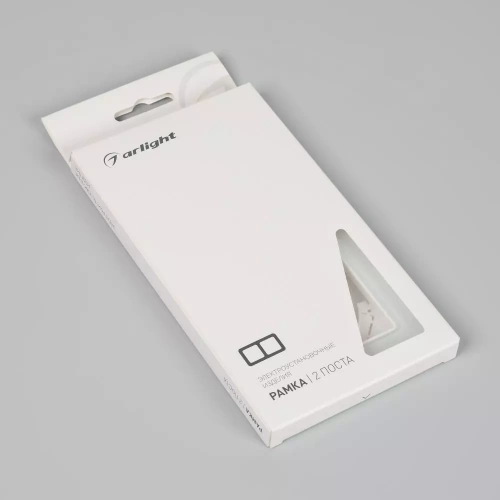 Рамка стеклянная FRM-OMALI-SFGS-2-WH (Arlight, -)