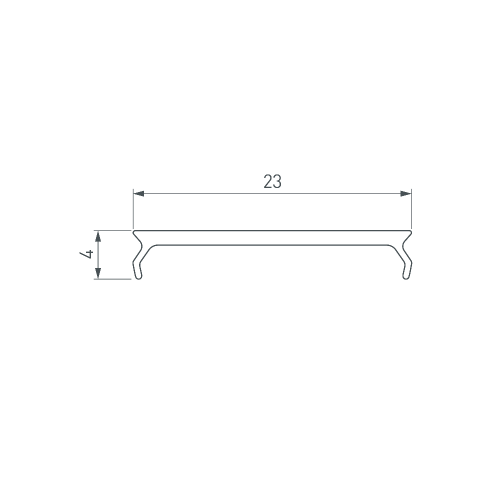 Экран MAT-L-10000 для профиля PLS-LOCK (Arlight, Пластик)