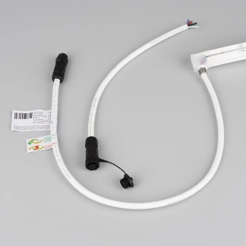 Лента герметичная MOONLIGHT-PRO-TOP-X336-16x16mm 24V RGBW-Warm (12 W/m, IP67, 10m, wire x2) (Arlight, Вывод боковой, 5 лет)