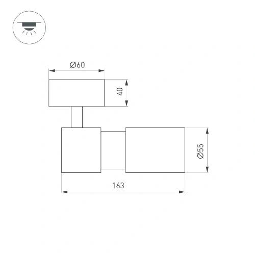 Светильник SP-ARTEMIS-SURFACE-FLAP-R55-12W Warm3000 (WH, 8-80 deg, 230V) (Arlight, IP20 Металл, 5 лет)