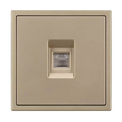 Механизм телефонной розетки SCT-NOBE-MTL1-SFPL-GD (RJ-11, 4C) (Arlight, Золотой песок)